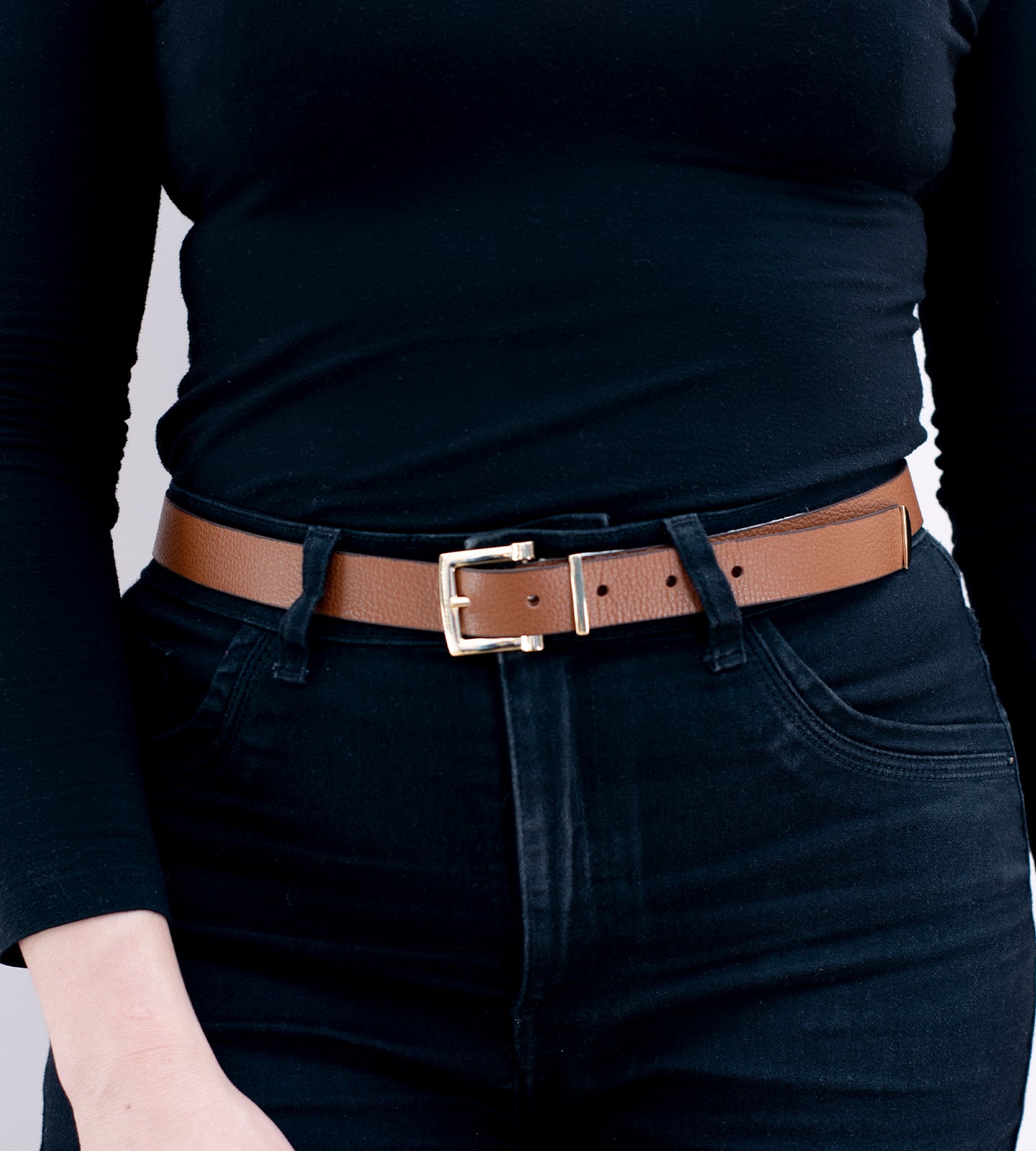 Cinto Feminino Couro Marrom