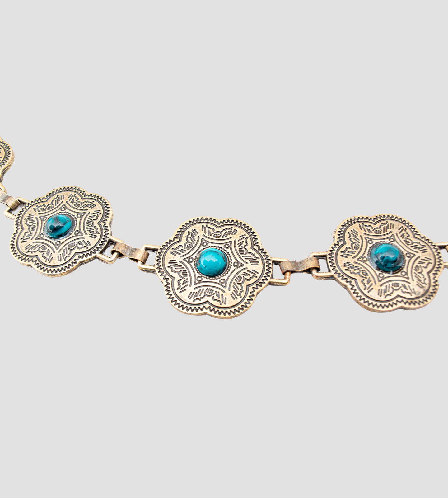 Cinto Feminino Corrente Boho Ouro Envelhecido