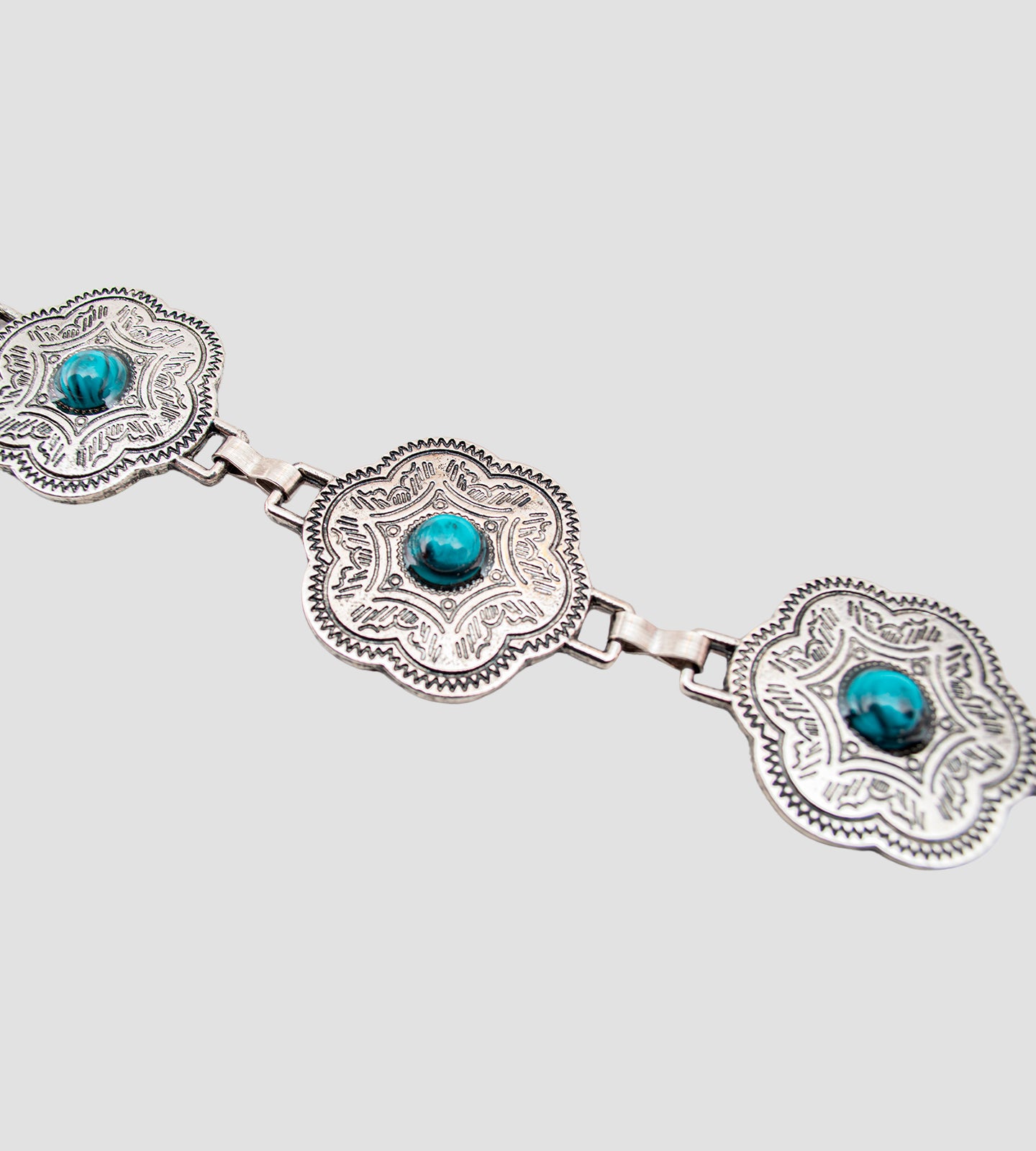 Cinto Feminino Corrente Boho Prata Velha
