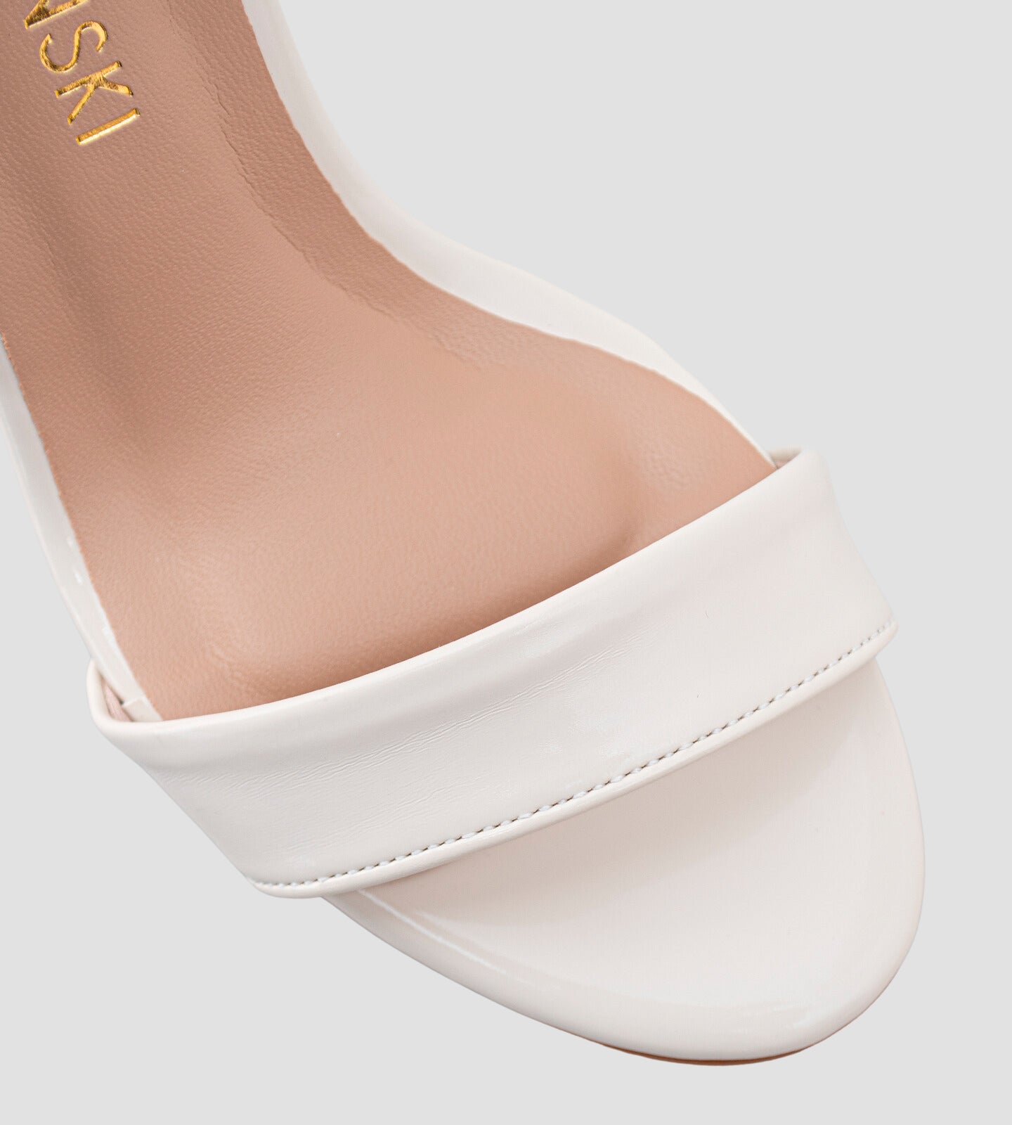 Sandália Noiva Gisele Verniz Off White CBK