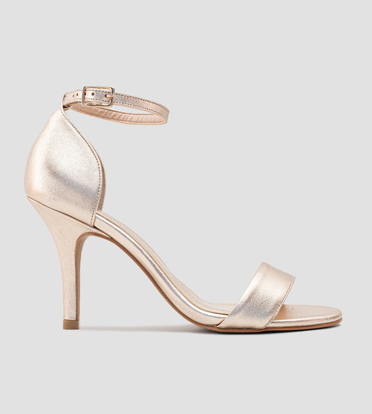 Sandália Festa Gisele Couro Ouro