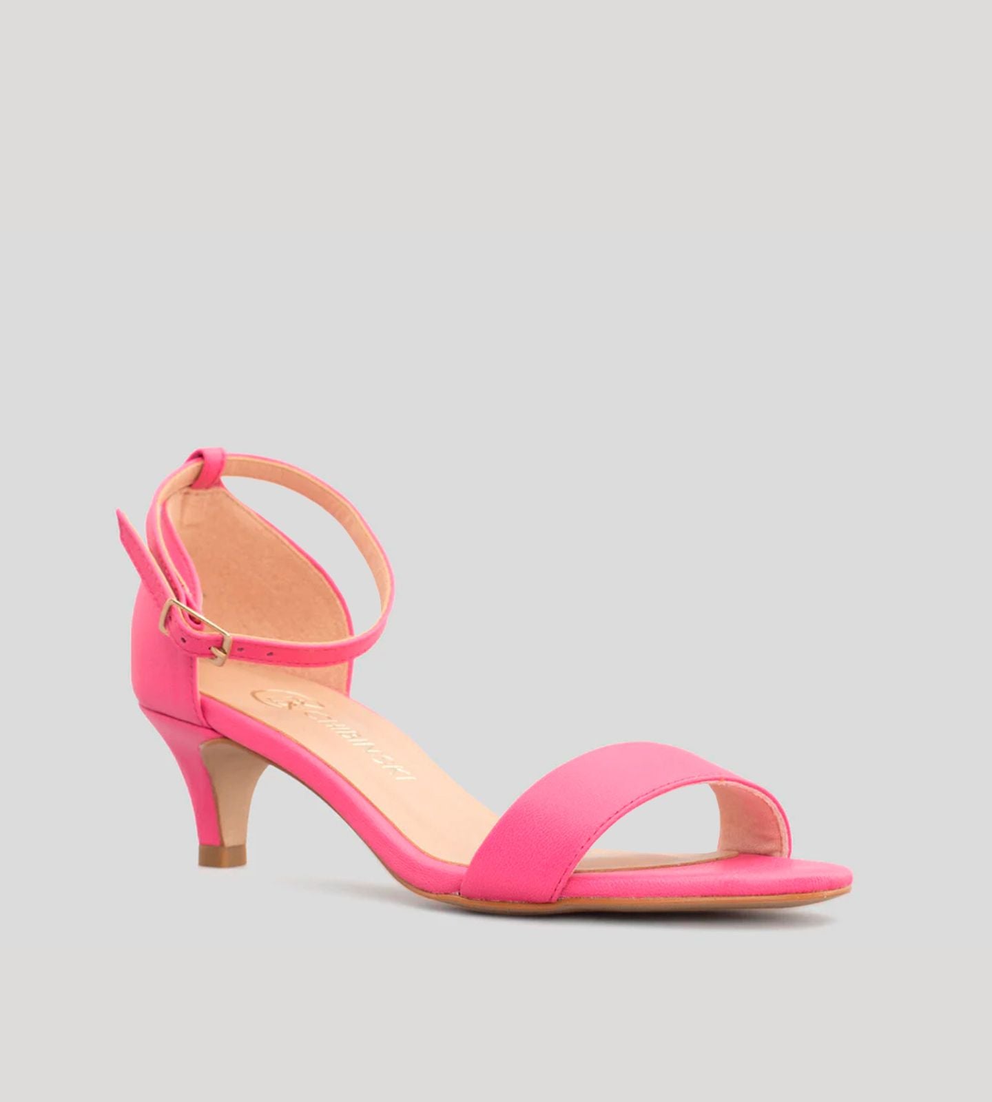 Sandália Gisele Couro Pink CBK