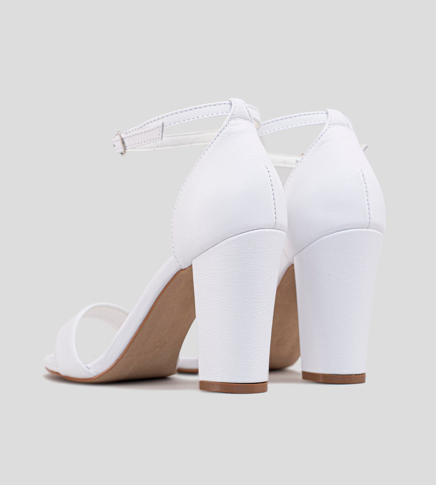 Sandália Noiva Gisele Couro Branco