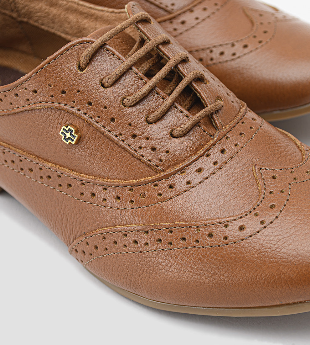 Sapato Oxford Couro Marrom