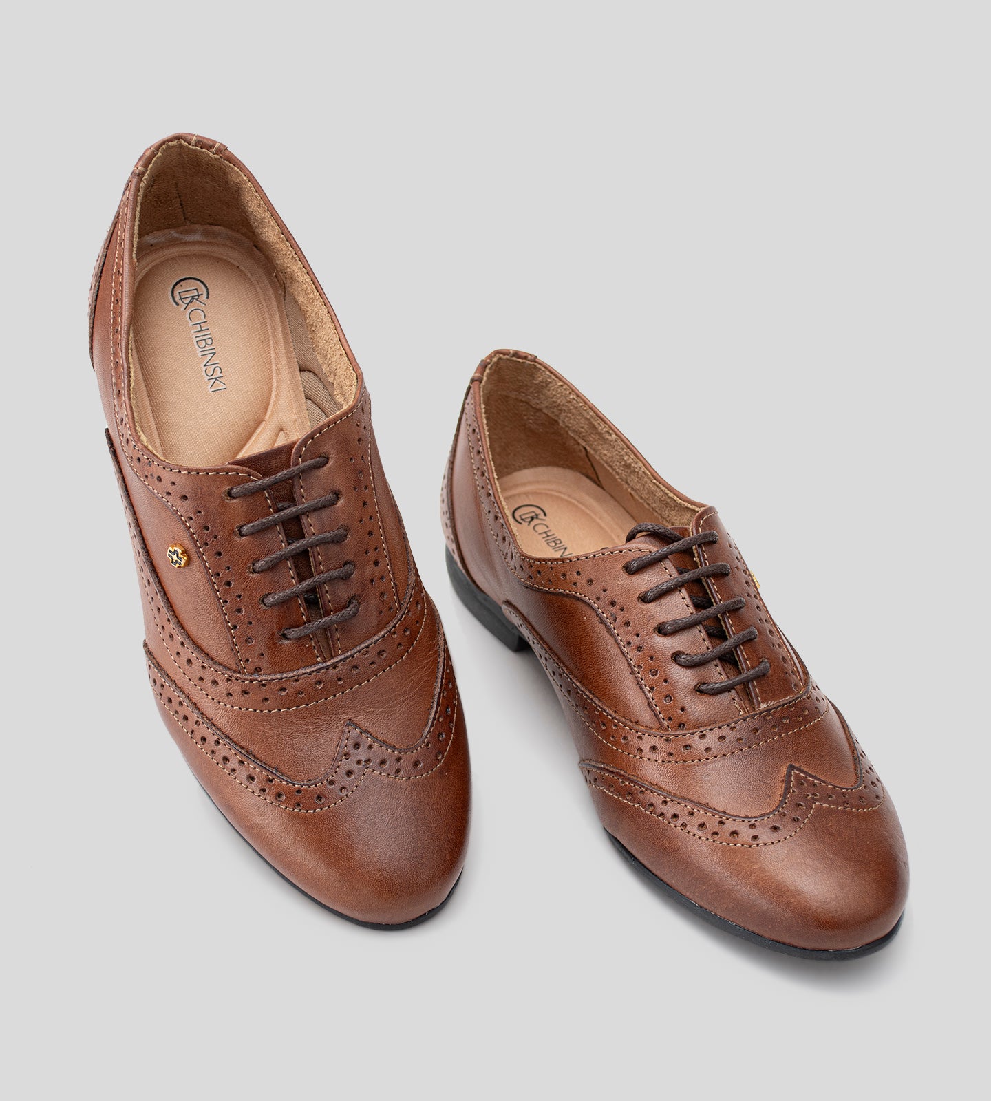 Sapato Oxford Couro Marrom