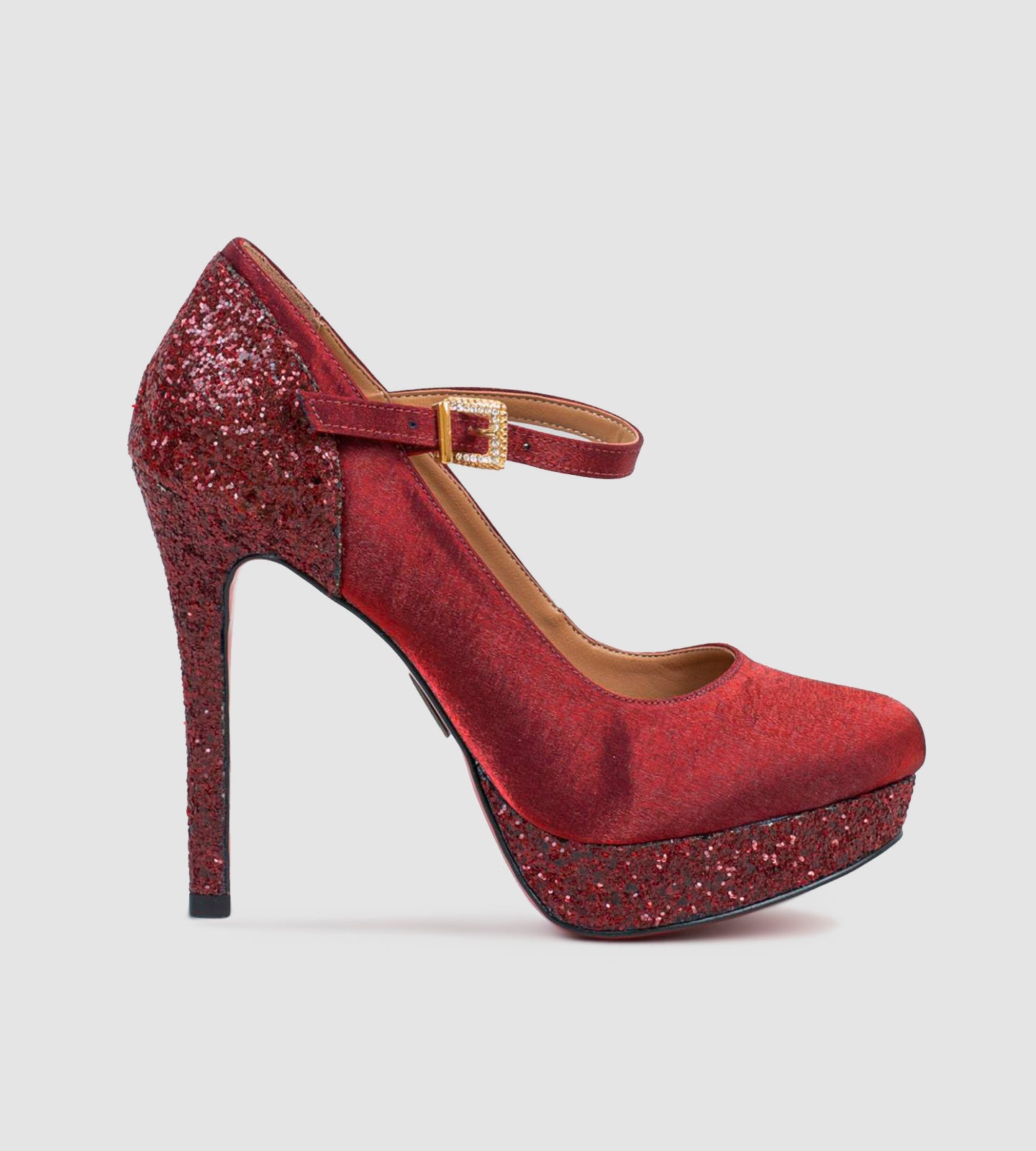 Sandália Festa Cetim Vermelho CBK – CHIBINSKI