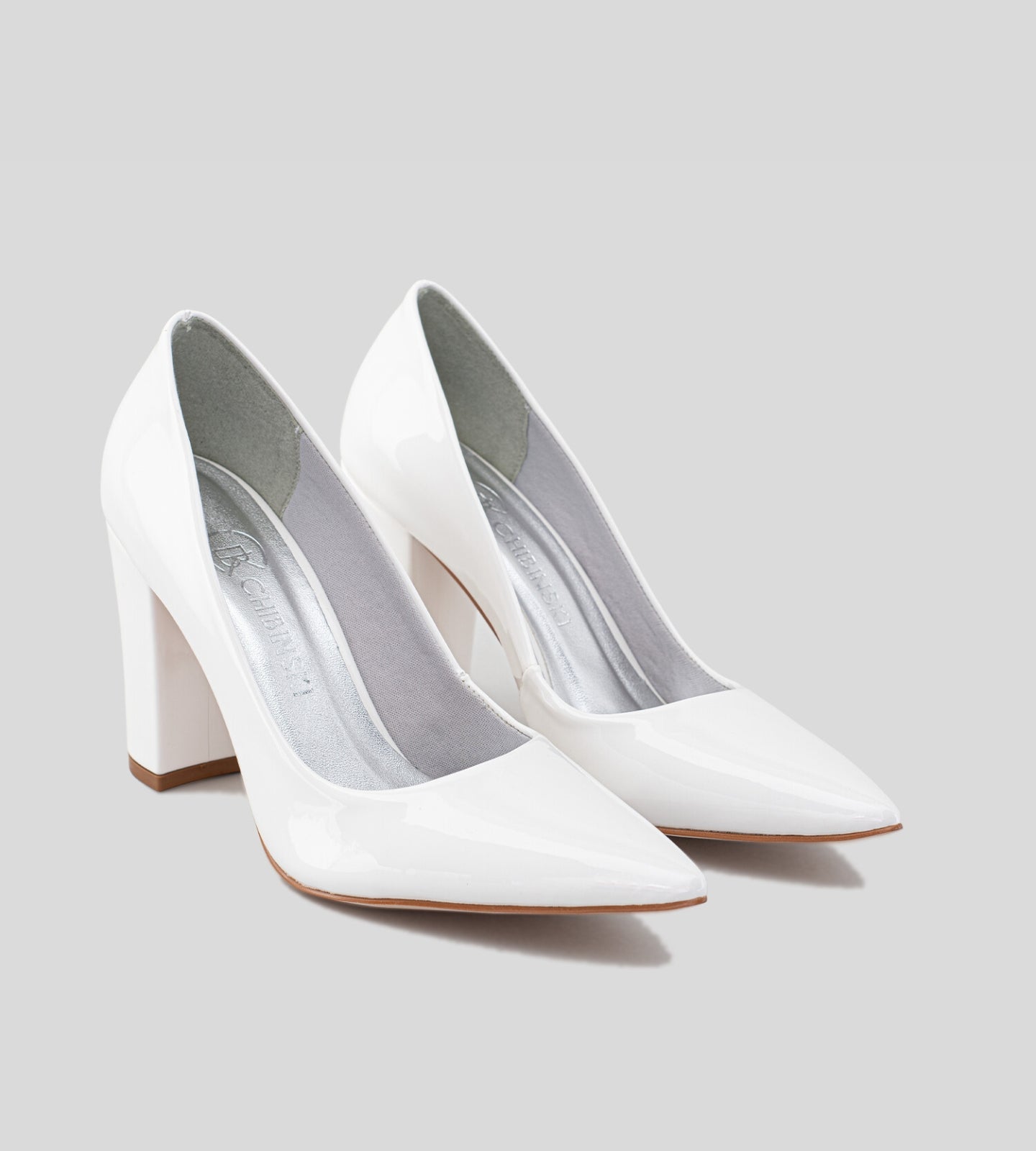 Scarpin Noiva Verniz Branco