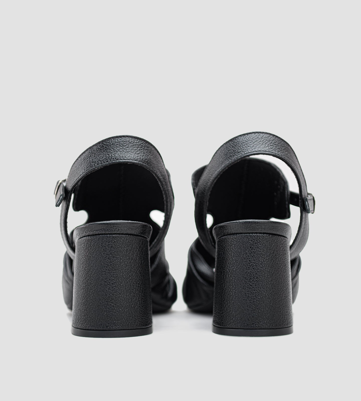 Sandália Ankle Boot Feminina Couro Preto