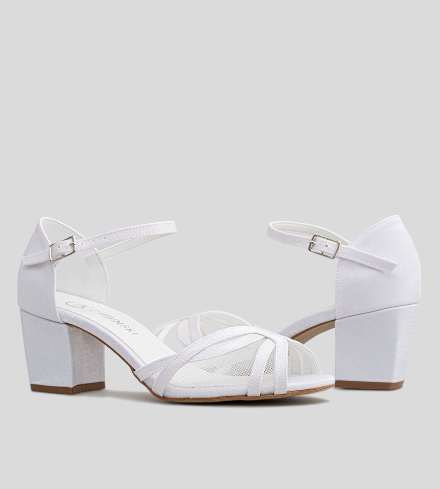 Sandália Noiva Tela Velvet Branco
