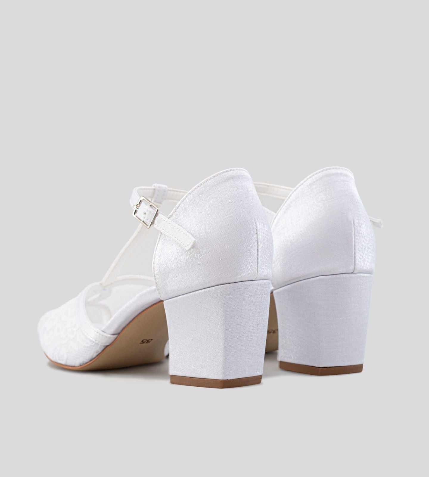 Sandália Noiva Velvet Renda Branco