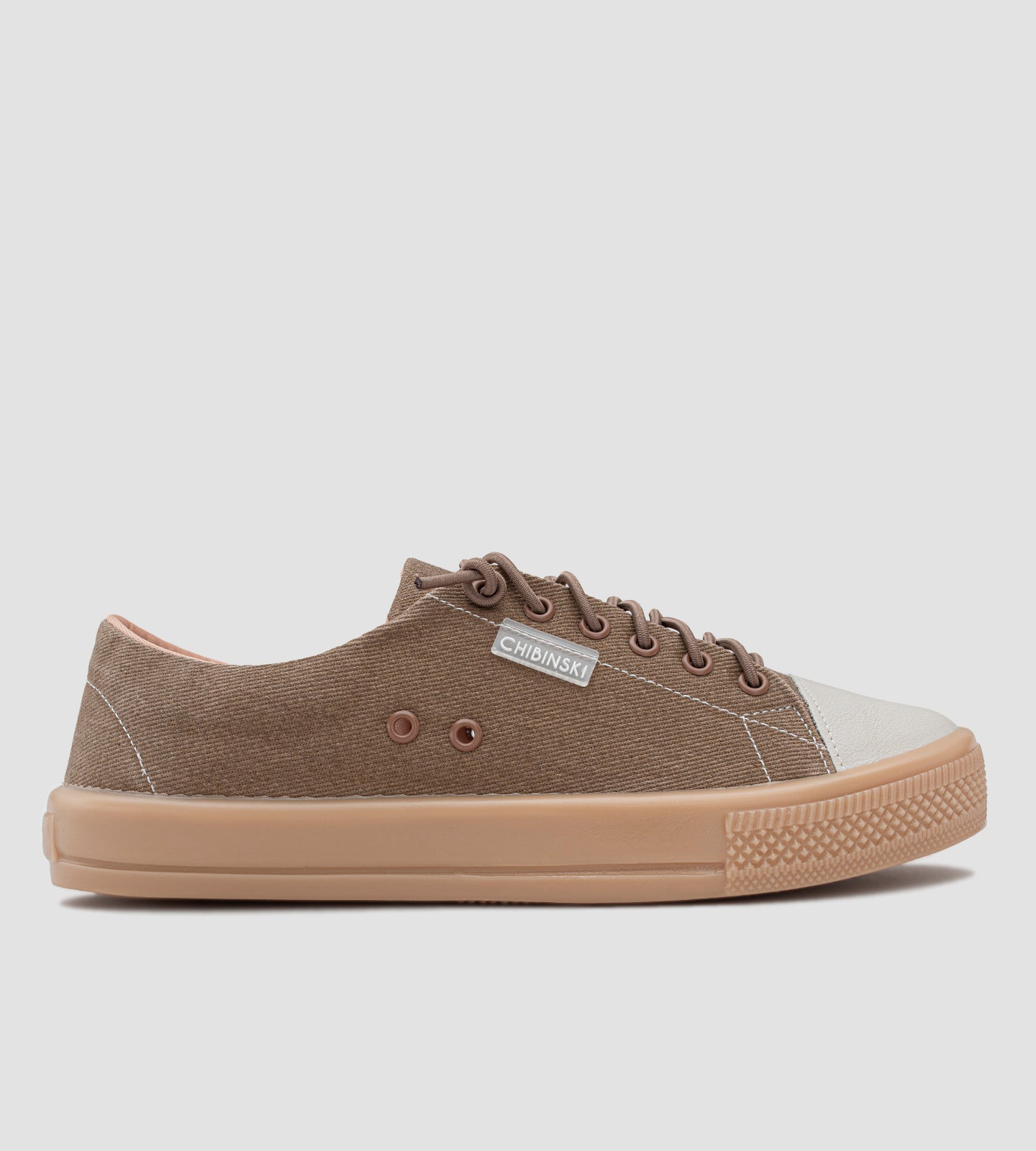 Tênis Feminino Casual Tecido Marrom