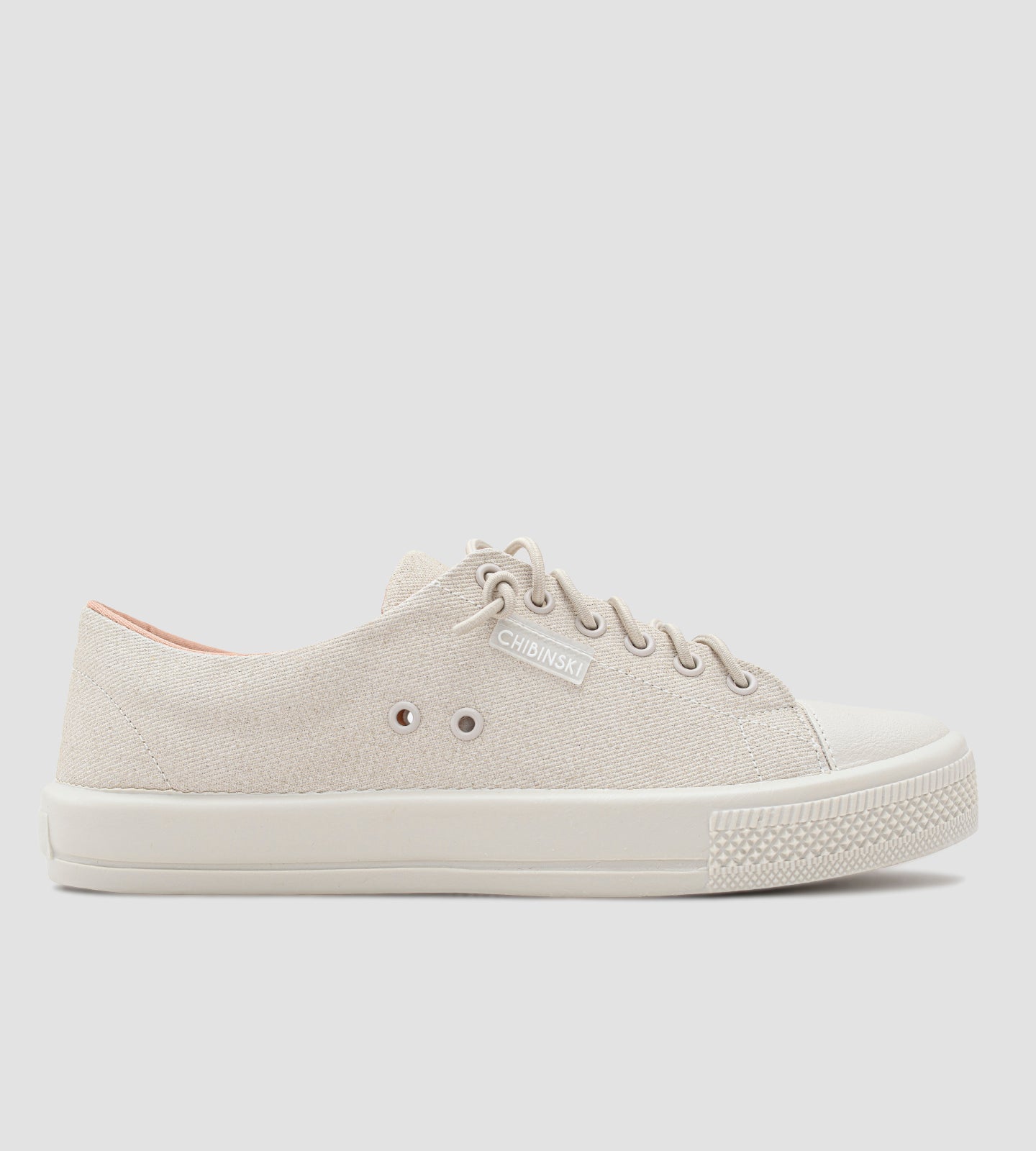 Tênis Casual Feminino Tecido Ecológico Off White