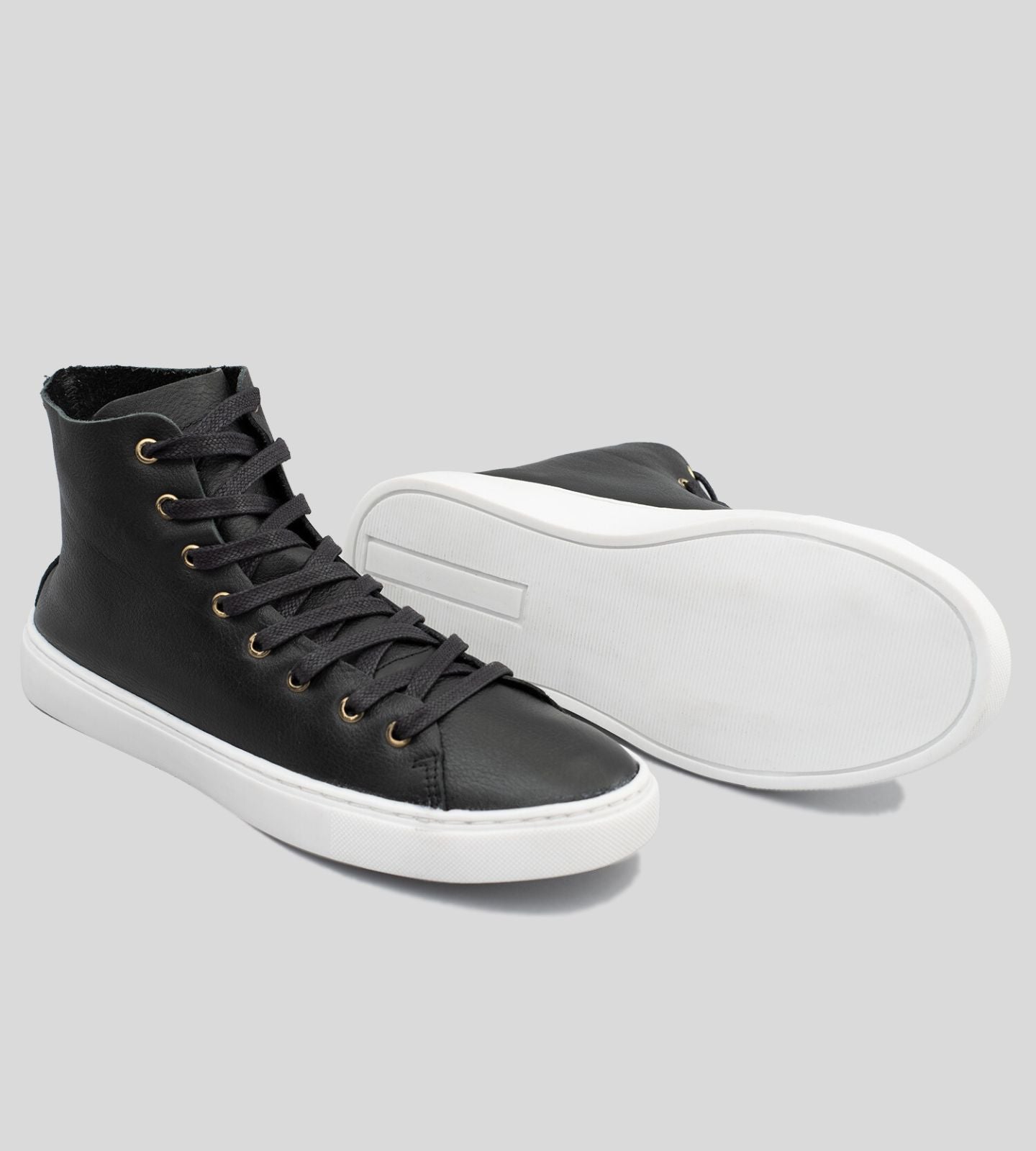 Tênis Flatform Couro Preto CBK