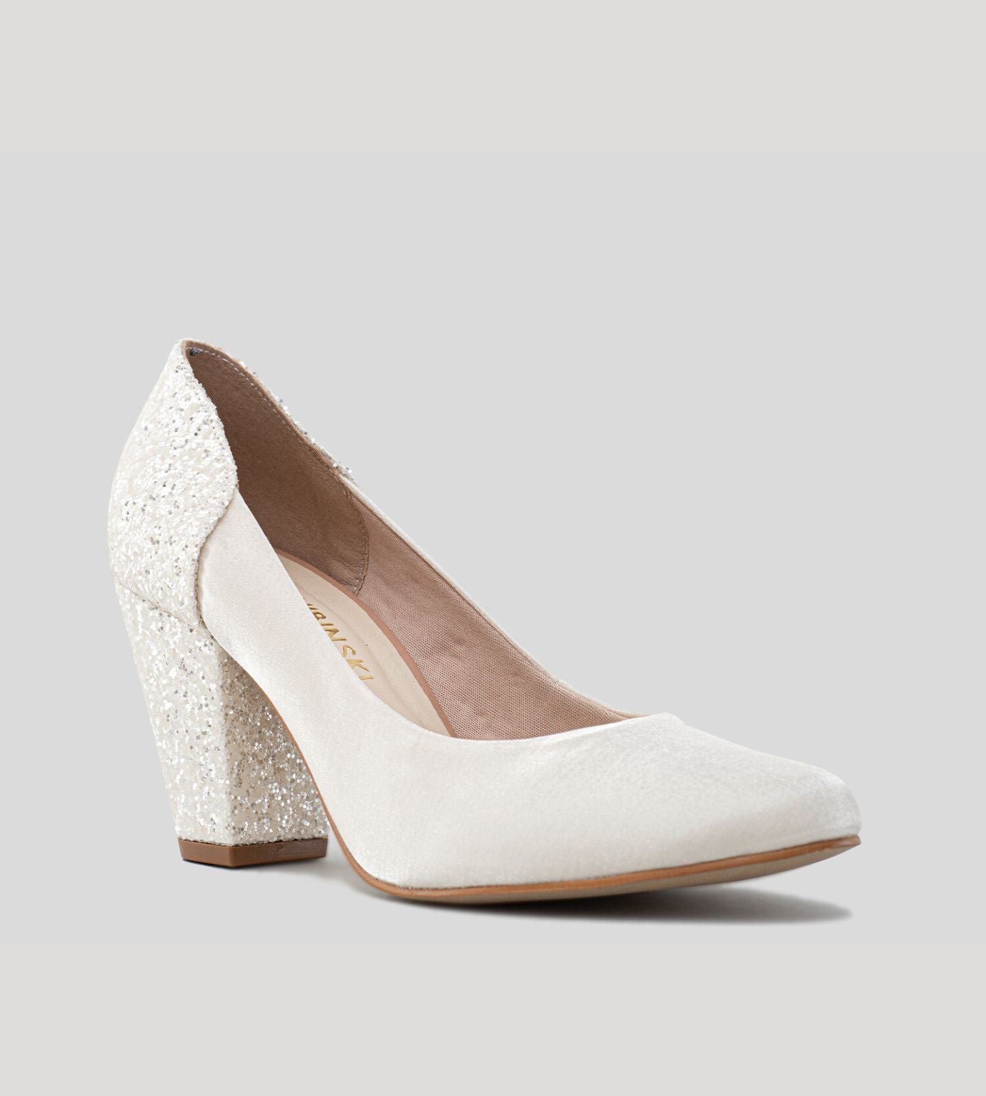 Sapato Boneca Noiva Velvet Off White