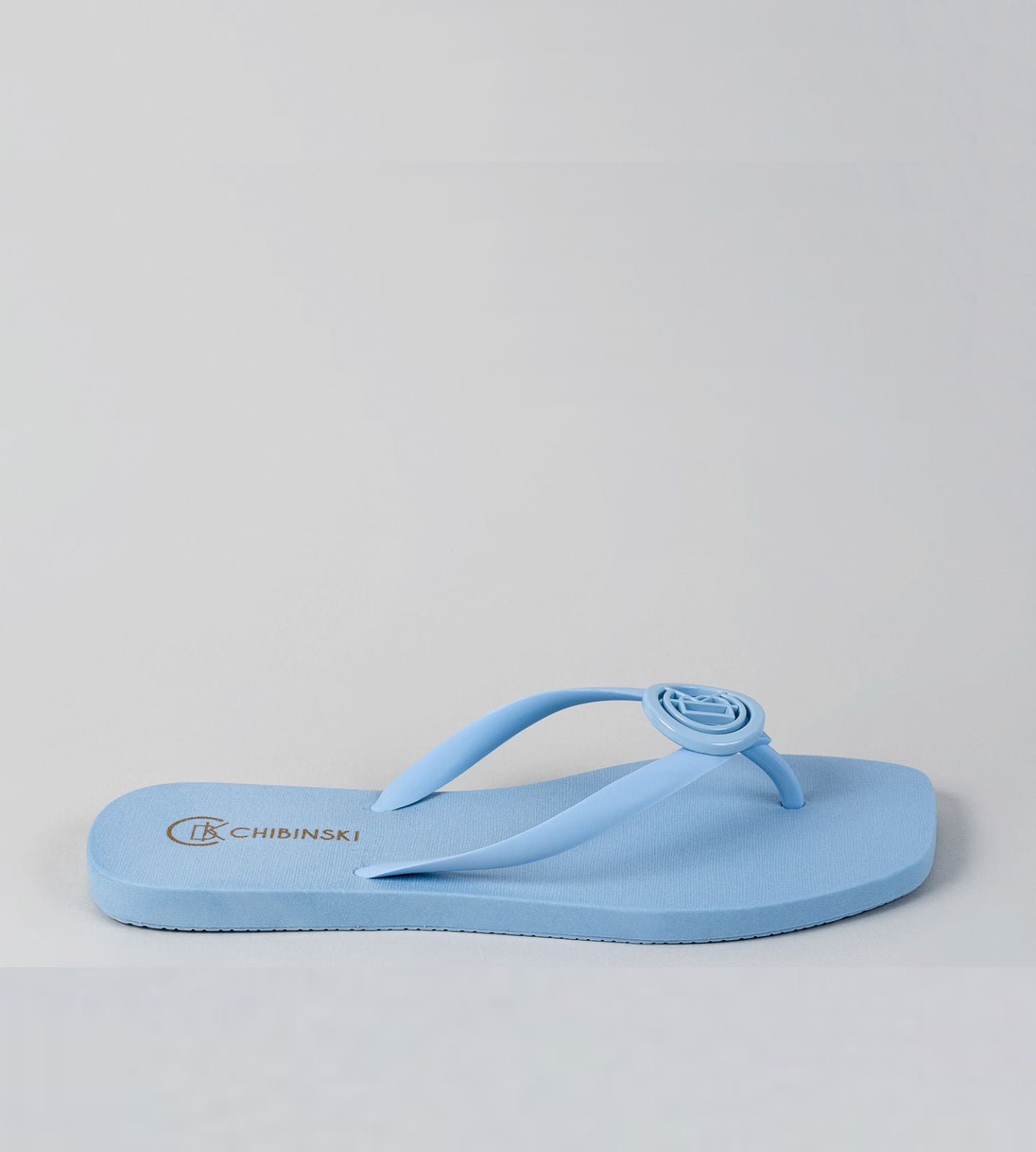 Chinelo Feminino Confortável Borracha Azul