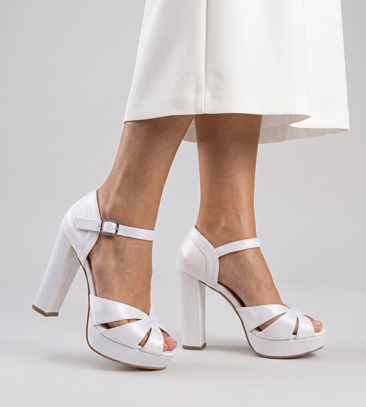 Sandália Noiva Velvet Branco