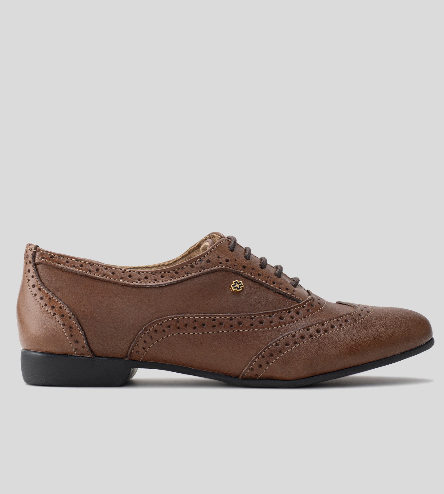 Sapato Oxford Couro Marrom