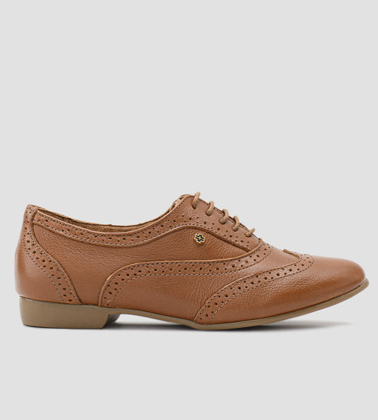 Sapato Oxford Couro Marrom