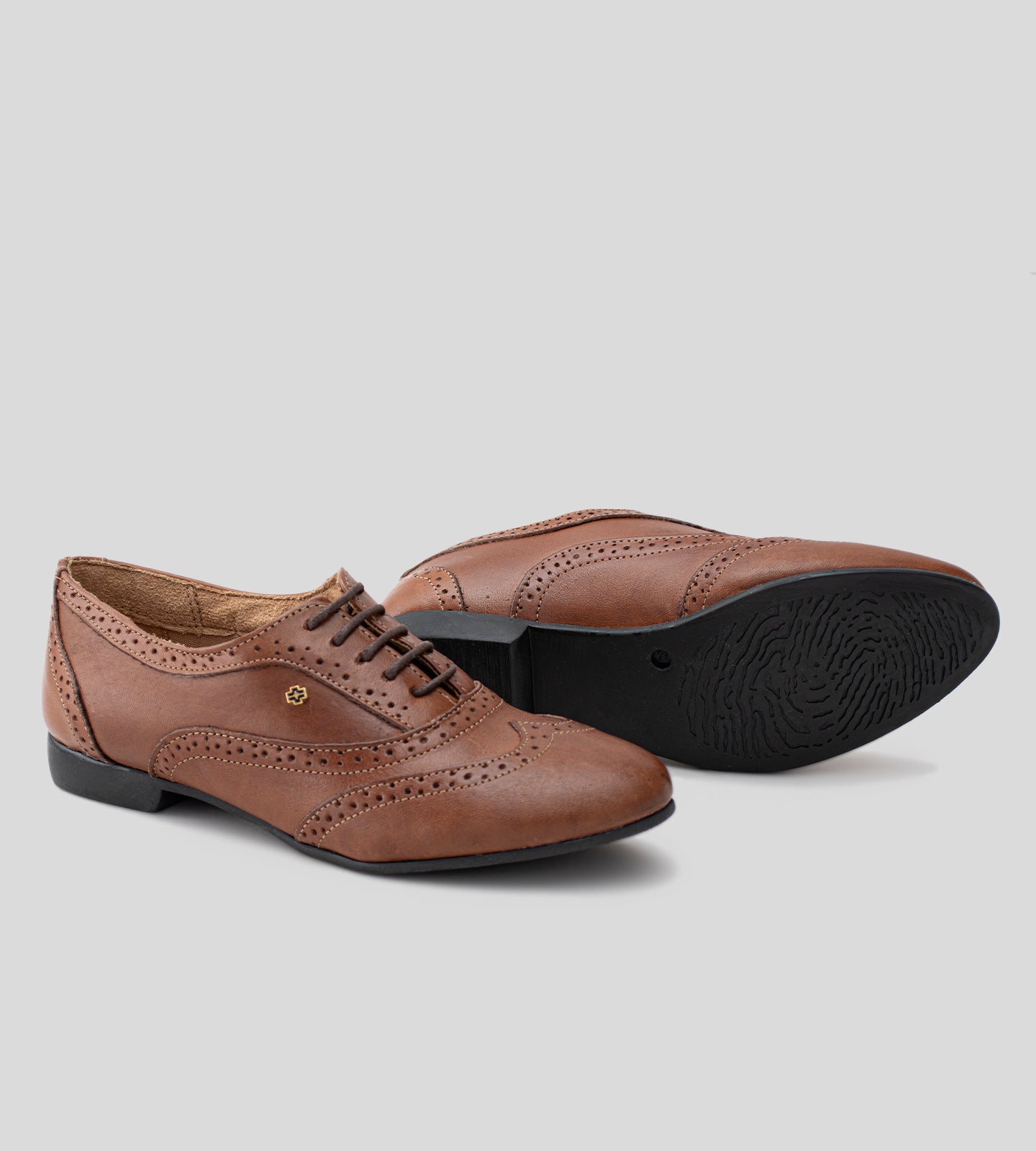 Sapato Oxford Couro Marrom