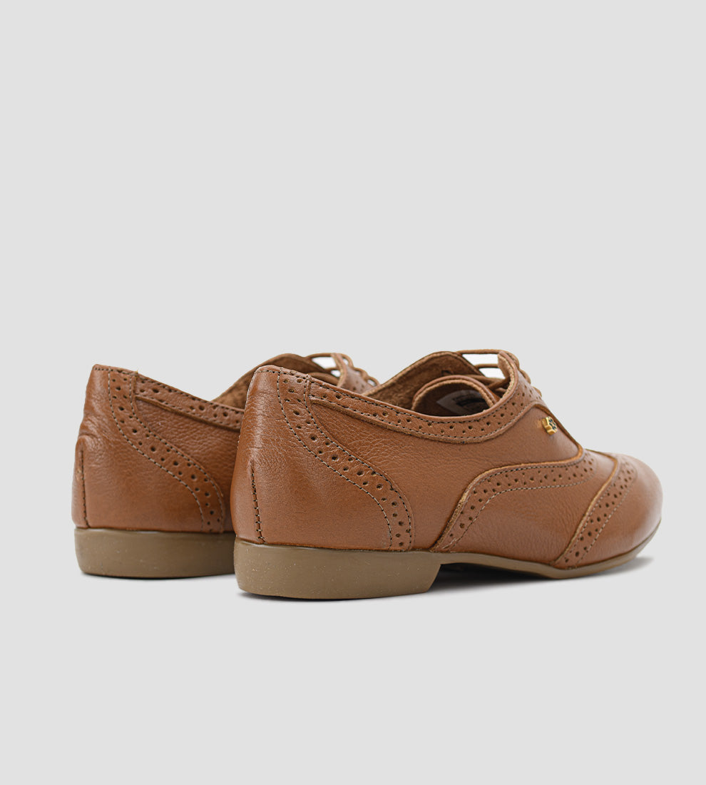 Sapato Oxford Couro Marrom