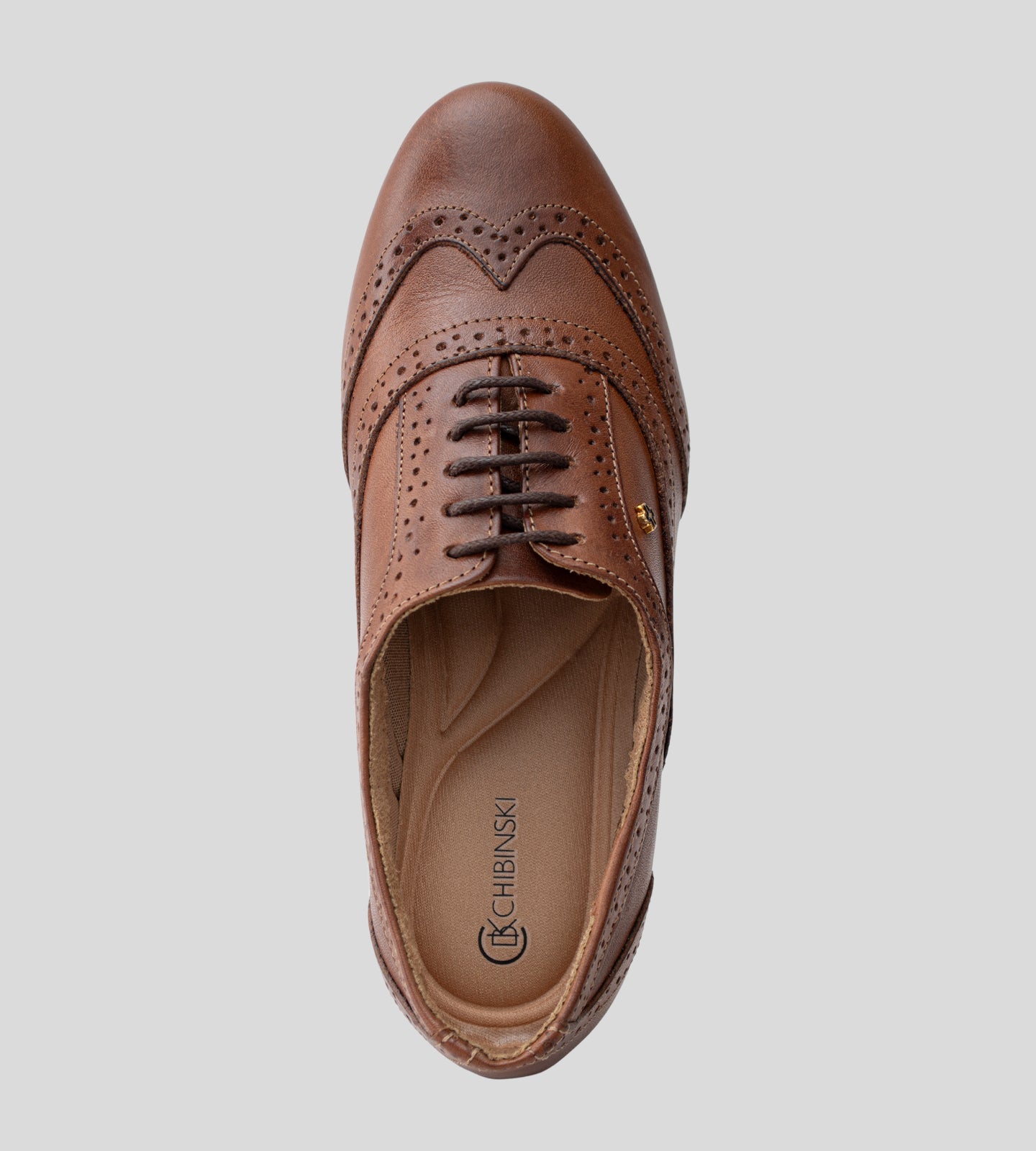 Sapato Oxford Couro Marrom
