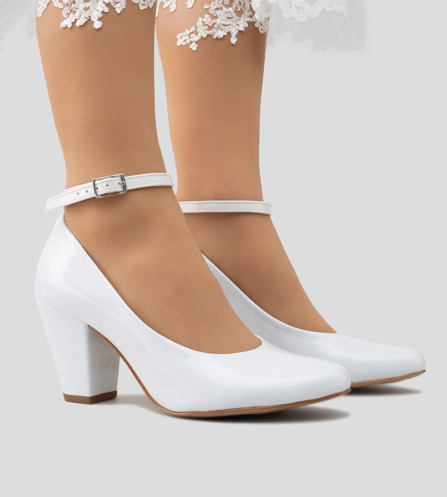 Sapato Boneca Noiva CBK Verniz Branco