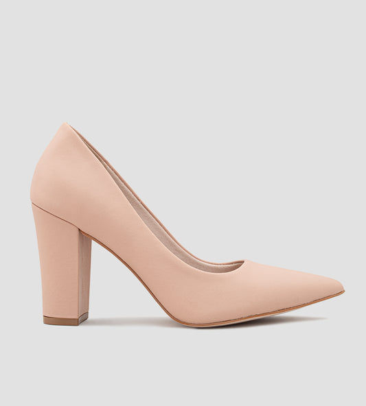 Scarpin Couro Nude