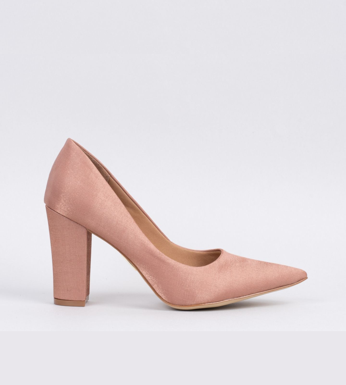 Scarpin Velvet Nude