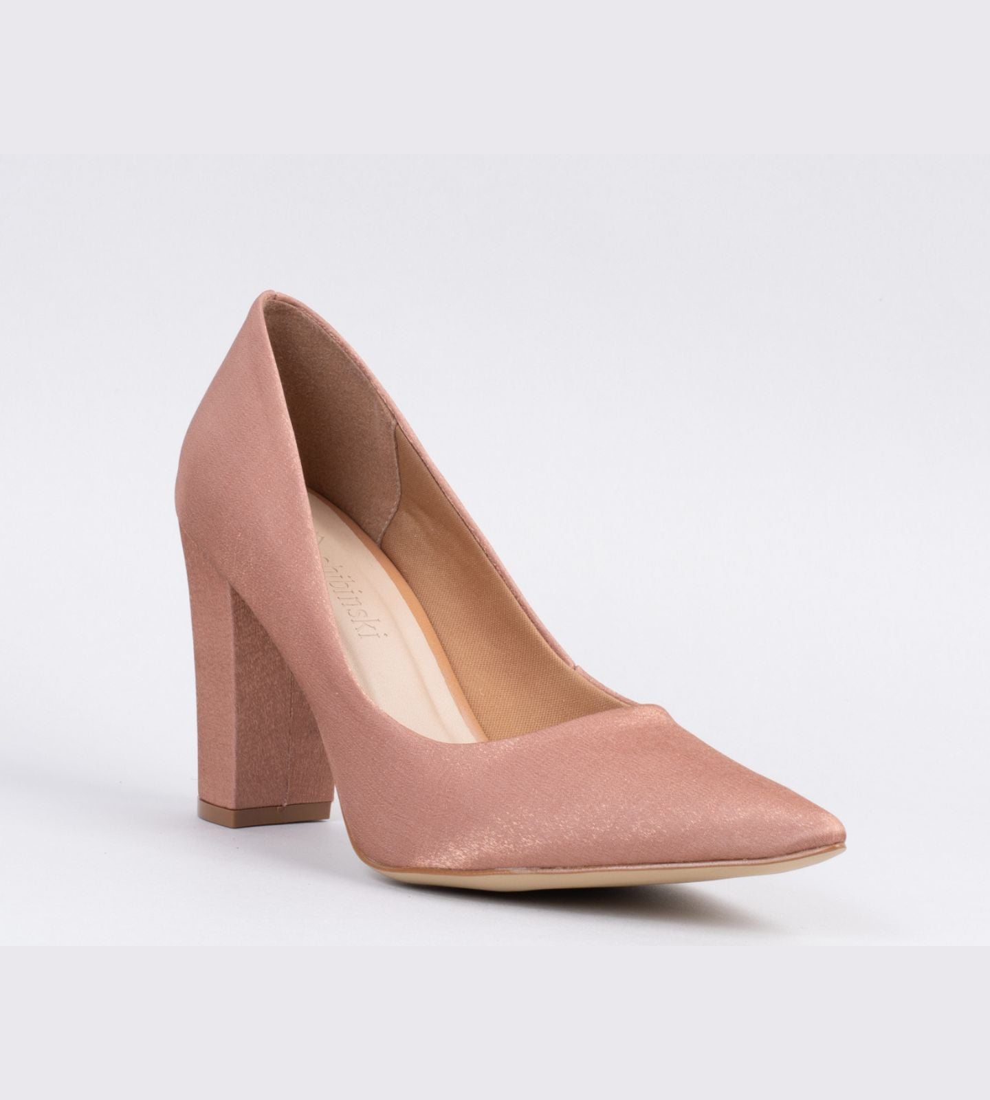 Scarpin Velvet Nude