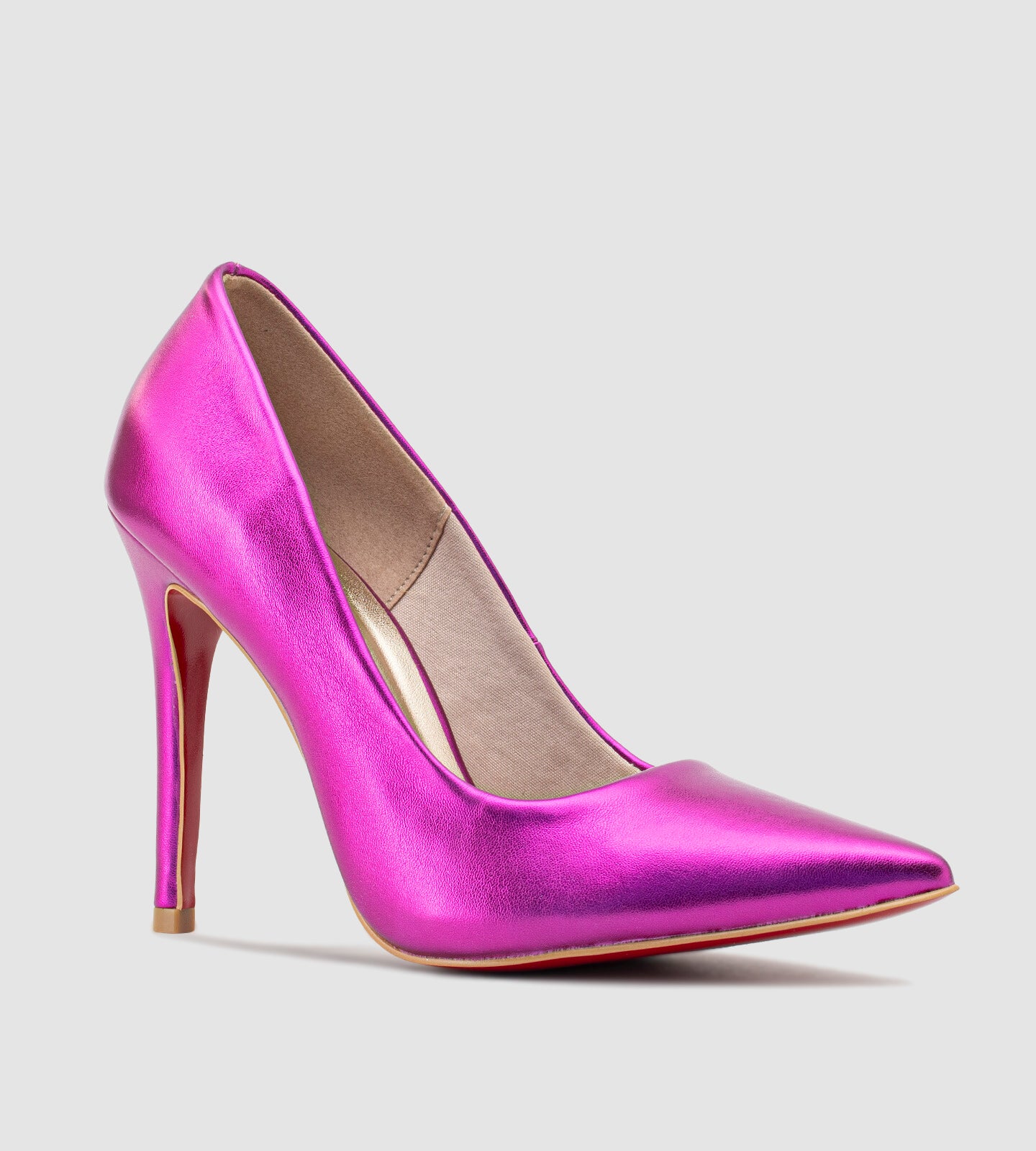 Scarpin Couro Rosa Maravilha