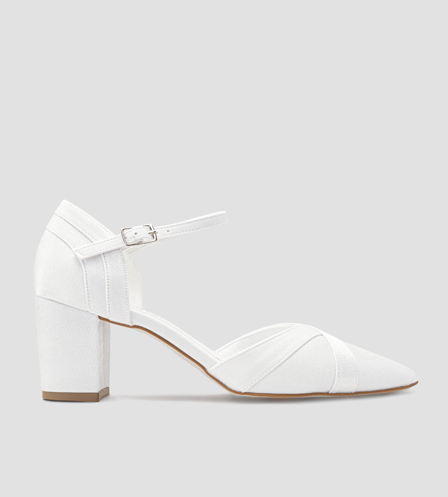 Scarpin Noiva Tecido Velvet Branco