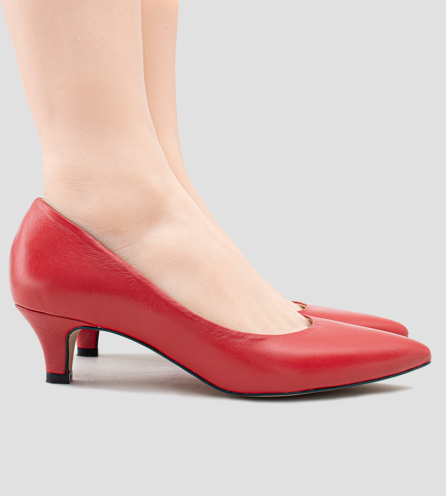 Scarpin Couro Vermelho