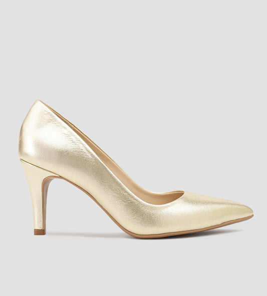 Scarpin Festa Couro Dourado