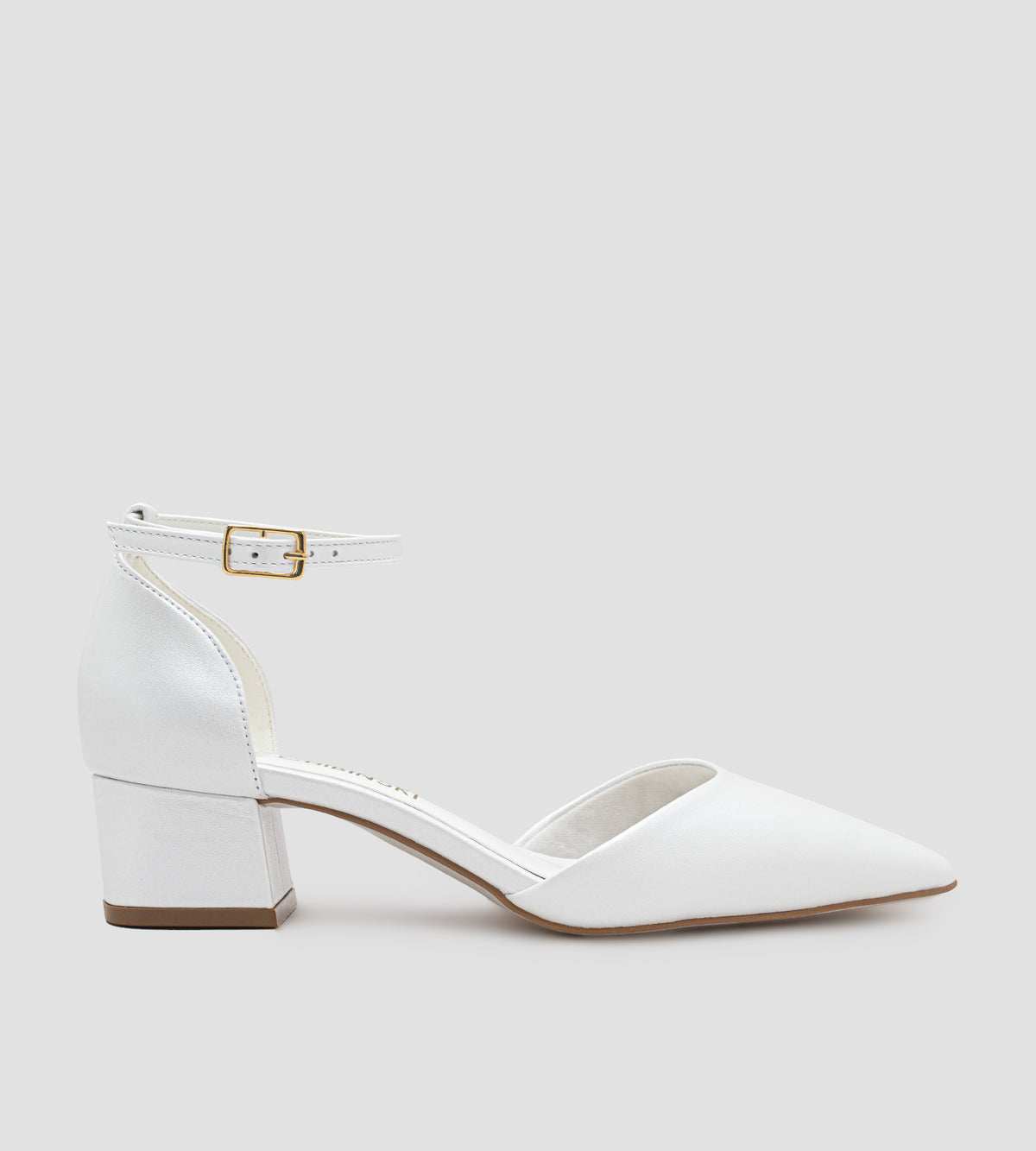 Scarpin Noiva Couro Perolado Off White (nova tonalidade)