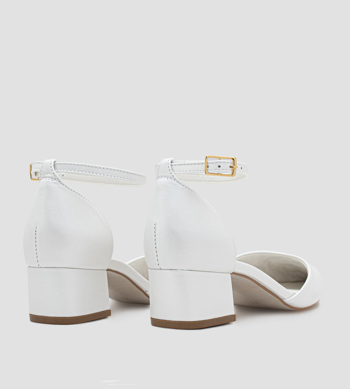 Scarpin Noiva Couro Perolado Off White (nova tonalidade)