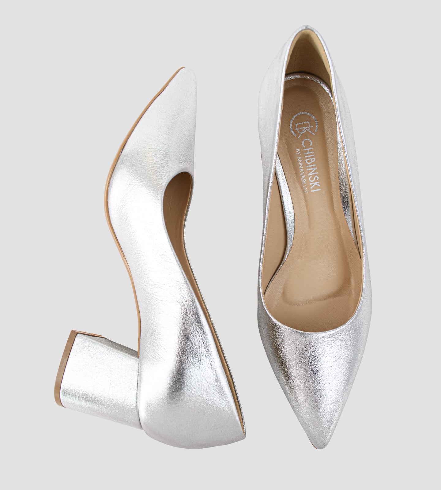 Scarpin Festa Couro Prata
