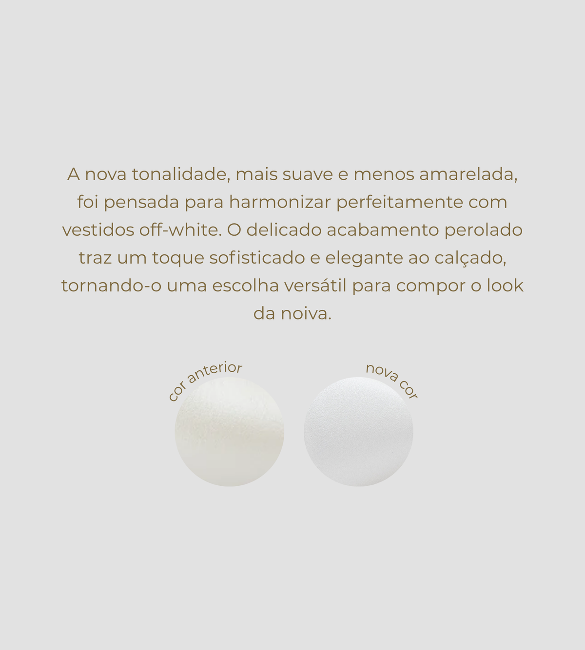 Sandália Noiva Couro Perolado Off White (nova tonalidade)