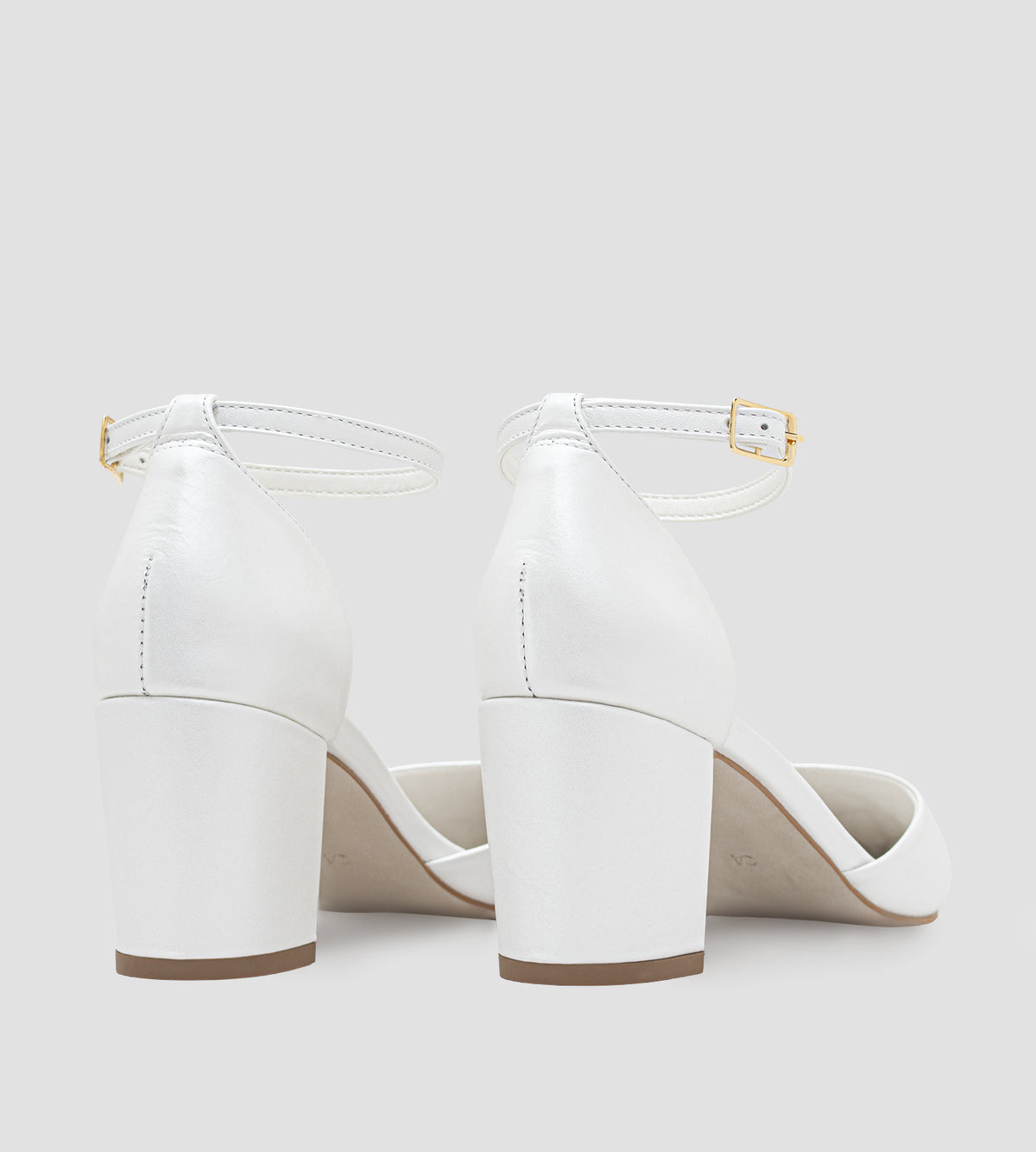 Scarpin Noiva Couro Perolado Off White