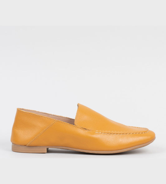 Loafer Couro Amarelo