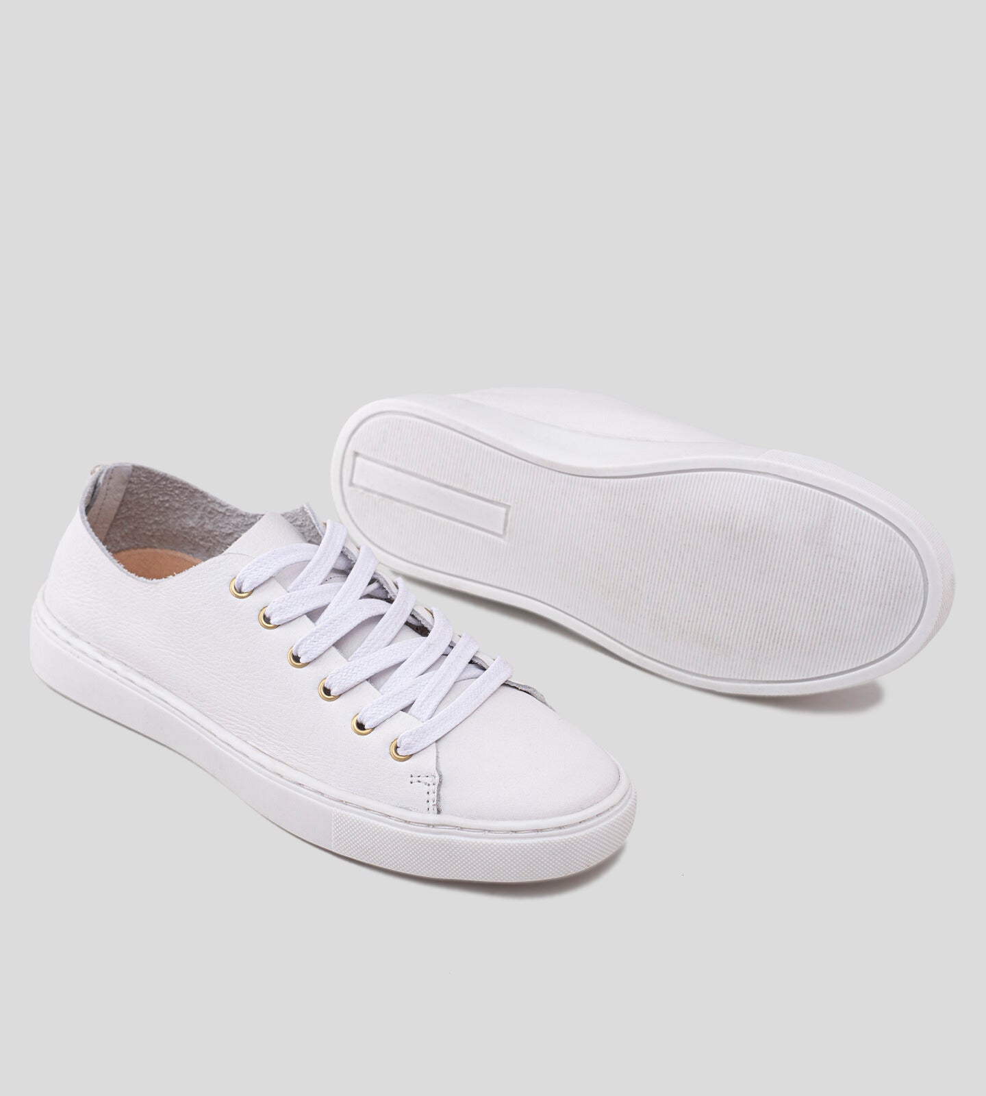 Tênis Flatform Couro Branco