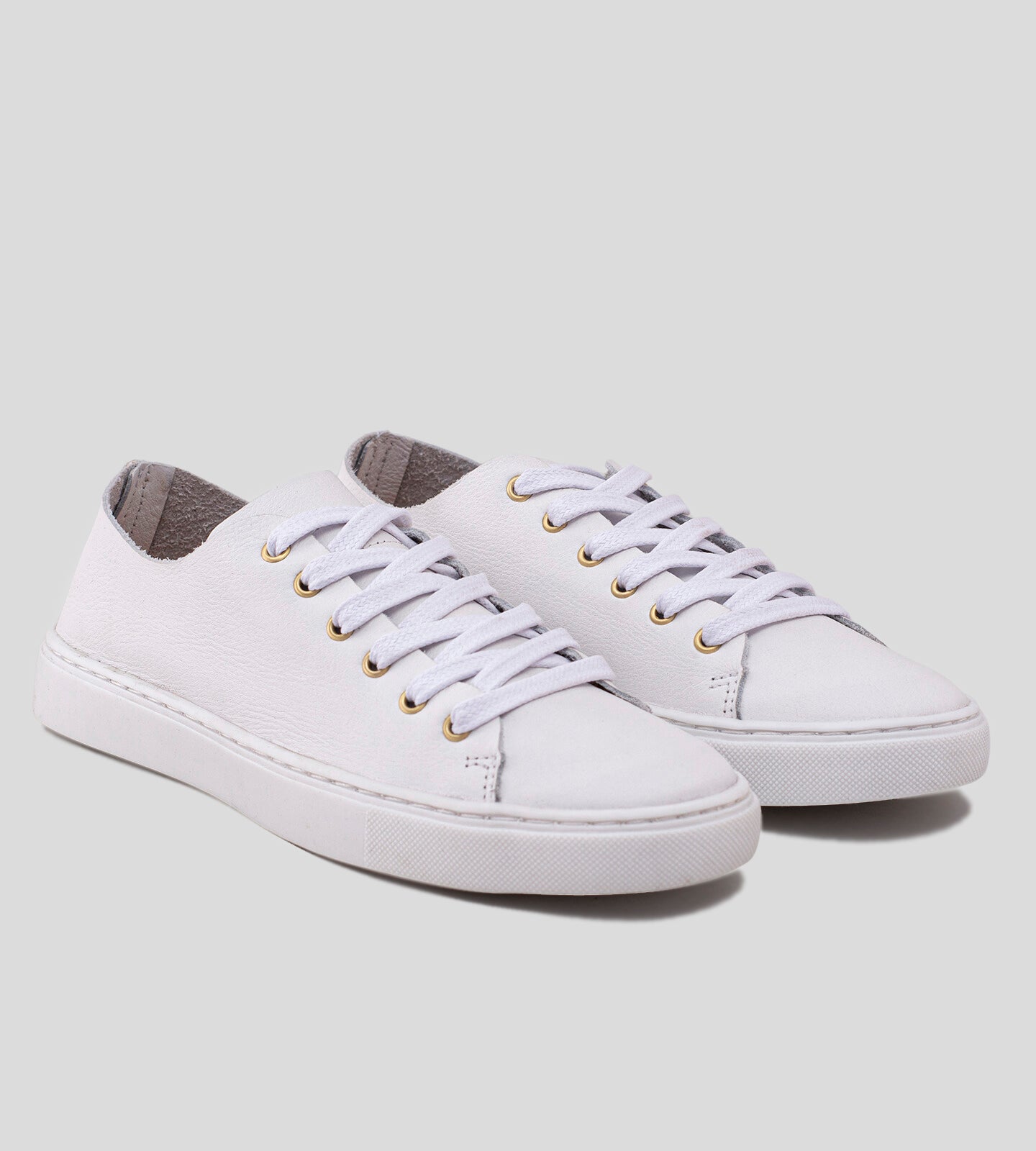 Tênis Flatform Couro Branco