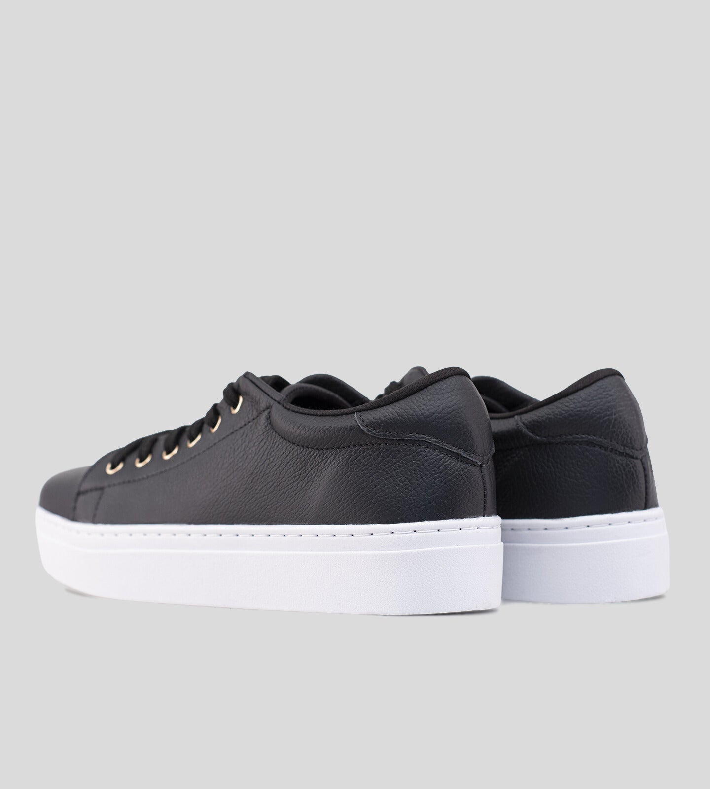 Tênis Flatform Couro Preto