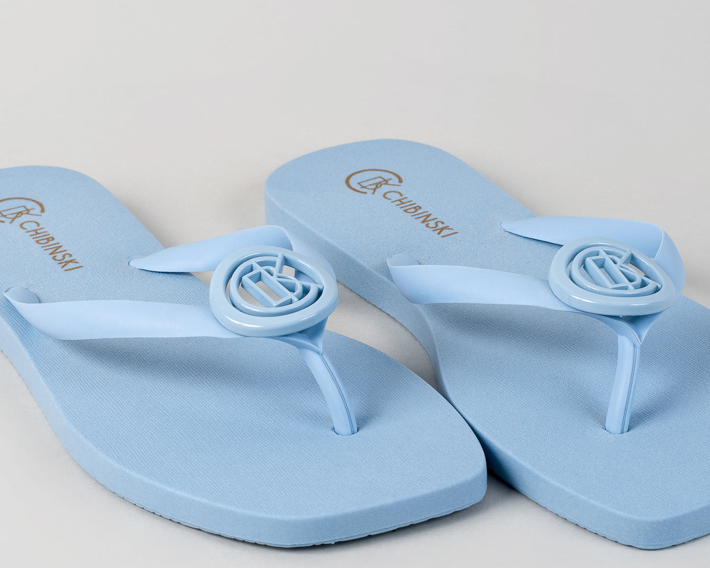 Chinelo Feminino Confortável Borracha Azul